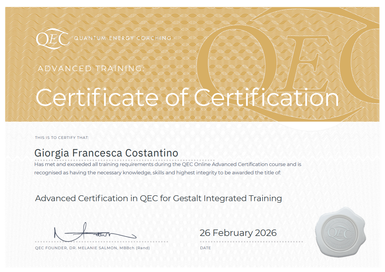 QEC Gestalt certificate